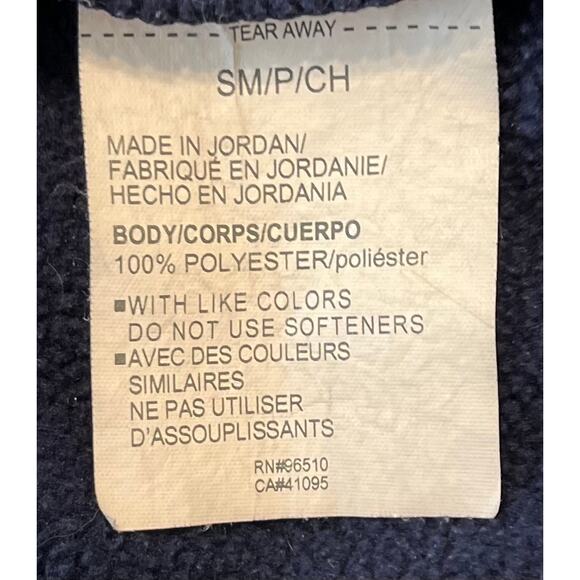 UNDER ARMOUR HOODIE SWEATSHIRT, WOMENS, SP, NAVY BLUE, LONG SLEEVES HAND WARMER - Picture 10 of 11